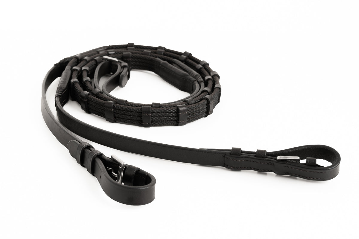 Sure Grip Rubber Rein with 1" Hand Stop - Riders Choice Supply Co