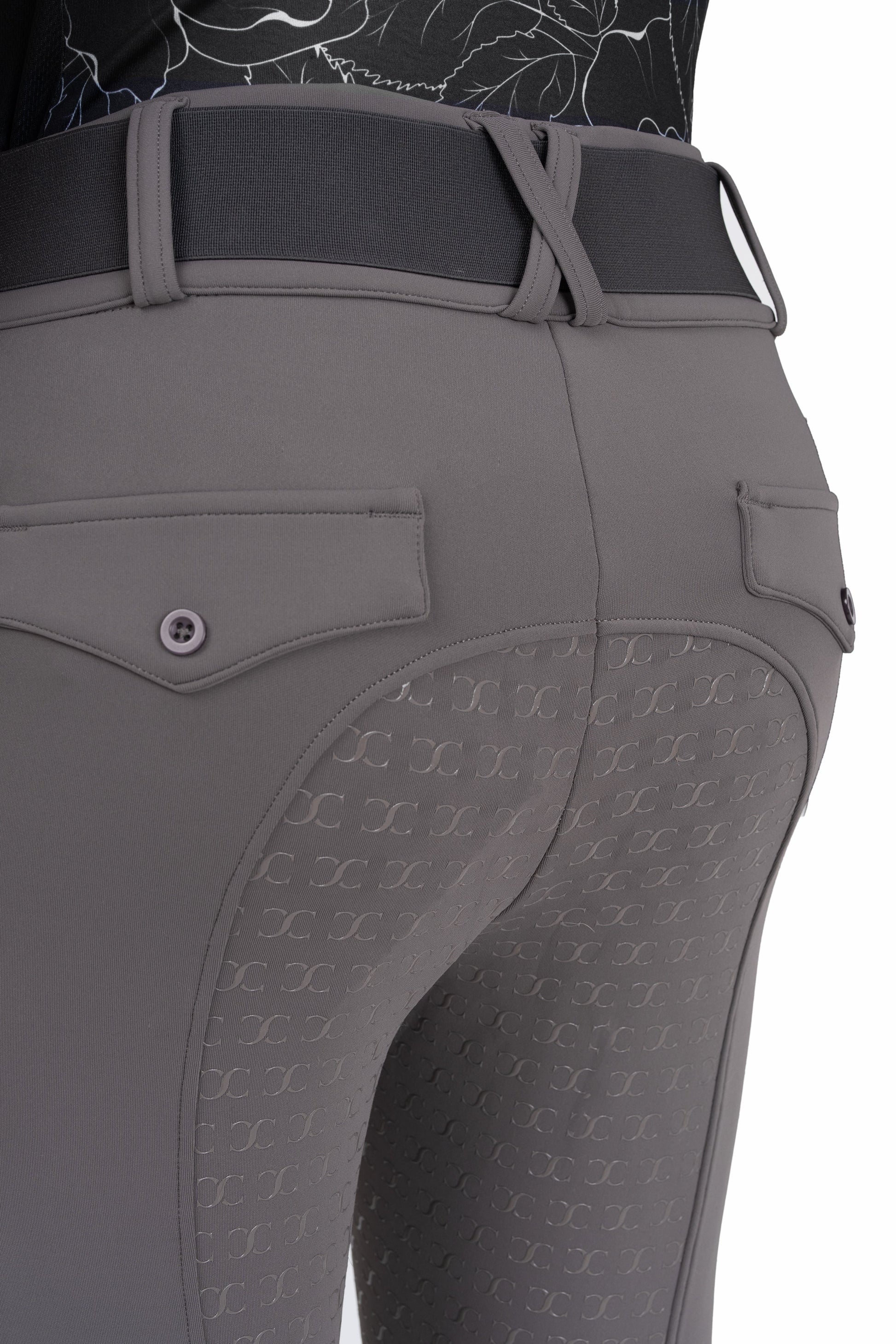 Dove Grey Mid-Weight Winter Full Seat Breeches - Riders Choice Supply Co