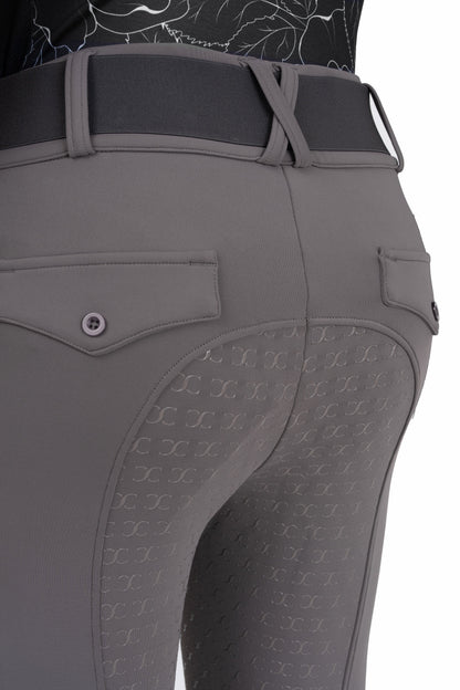 Dove Grey Mid-Weight Winter Full Seat Breeches - Riders Choice Supply Co