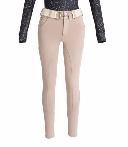 Beige Mid-Weight Winter Knee Patch Breeches - Riders Choice Supply Co