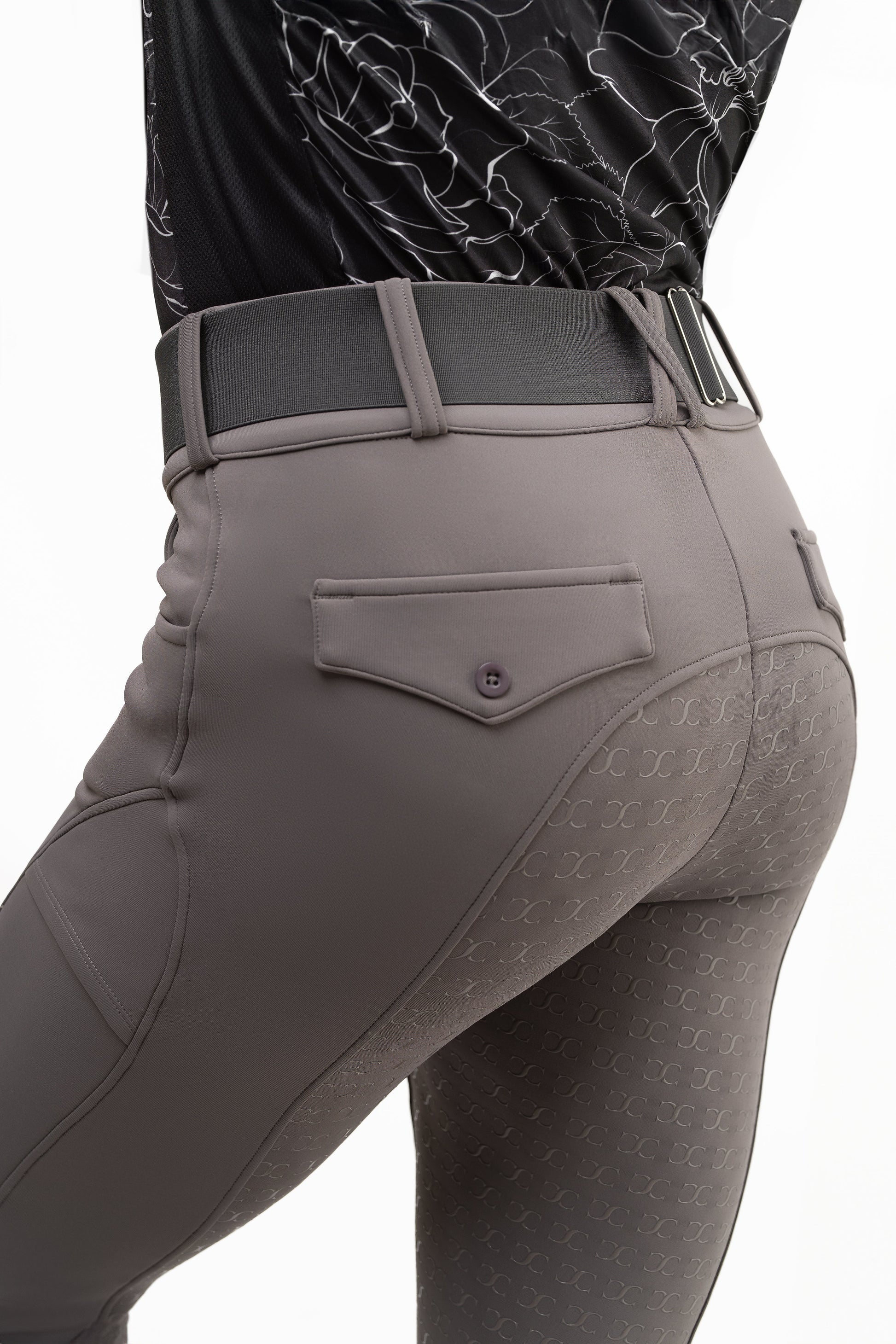 Dove Grey Mid-Weight Winter Full Seat Breeches - Riders Choice Supply Co
