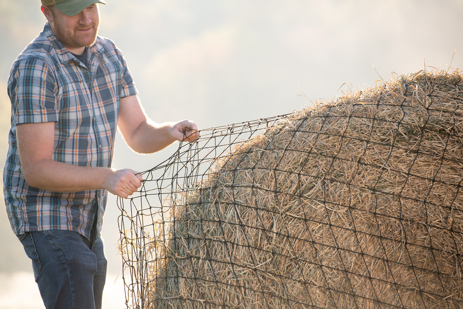 Livestock Round Bale Hay Net - 3" Holes - Riders Choice Supply Co