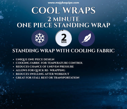 MAJYK EQUIPE Cool Quick Standing Wraps (pack of 2)