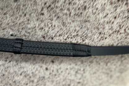 Super Grip Reins -Heavy Rubber Rein for Ultimate Grip- Hand Stops 5" (13cm) Apart - Riders Choice Supply Co