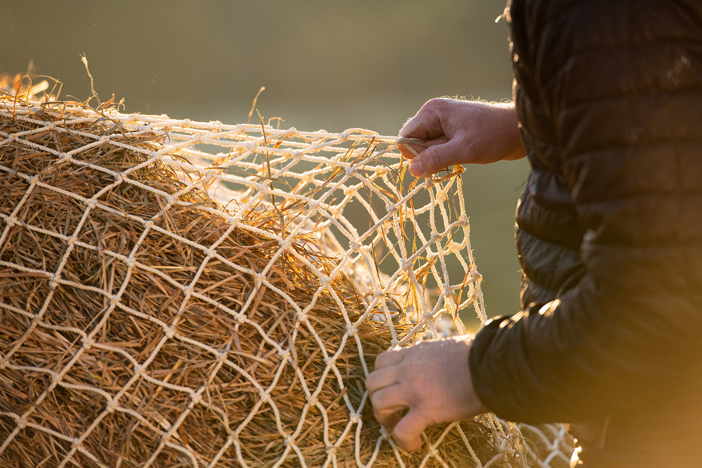 Heavy Gauge Round Bale Hay Net - Riders Choice Supply Co