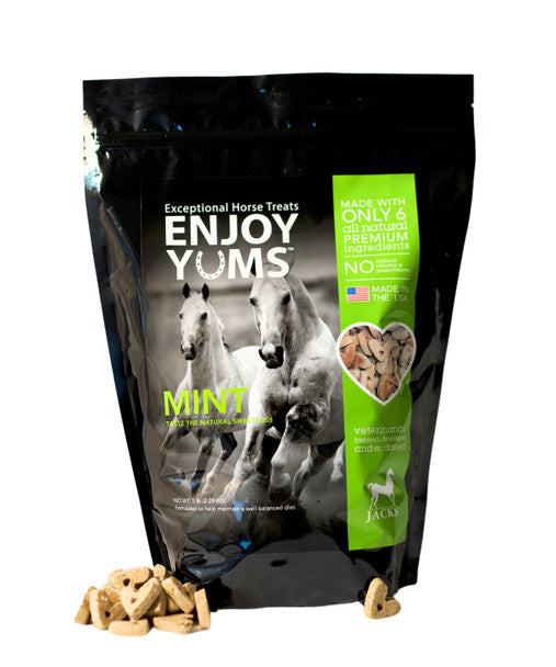Enjoy Yums Horse Treats, Mint Flavor, 5 Lbs - Riders Choice Supply Co