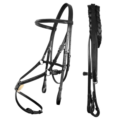 ExionPro Traditional Figure 8 Bridle with Reins