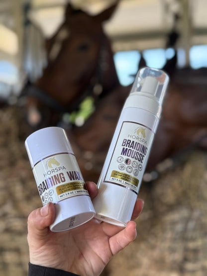 Braiding Mousse  6 oz clear bottle