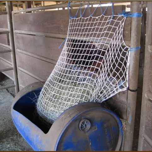 Freedom Feeder Extended Day Net - Slow Feed Hay Net - 2 String Bale - 3 Size Mesh Options - Riders Choice Supply Co