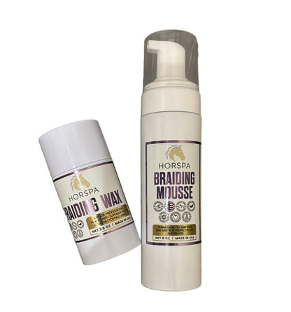 Braiding Mousse  6 oz white bottle