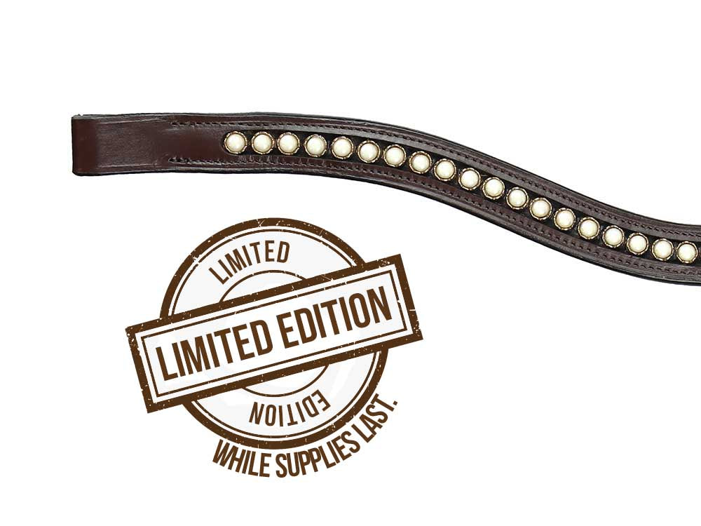 Gold Pearl Browband - Riders Choice Supply Co