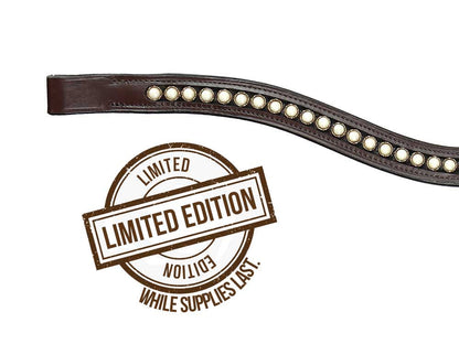 Gold Pearl Browband - Riders Choice Supply Co