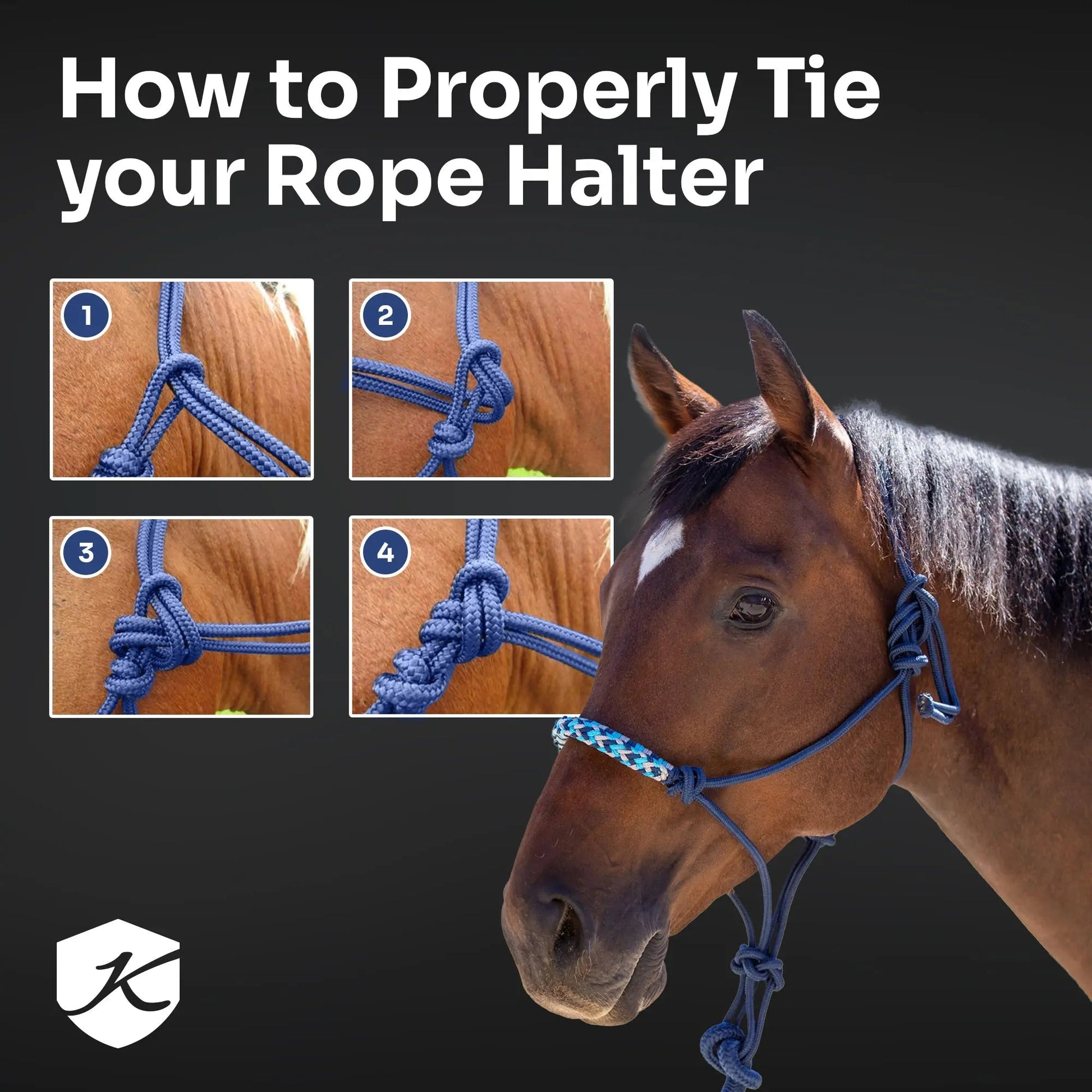 Clinician Training Rope Halter with Braided Nose - Riders Choice Supply Co