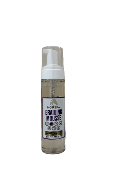 Braiding Mousse  6 oz clear bottle