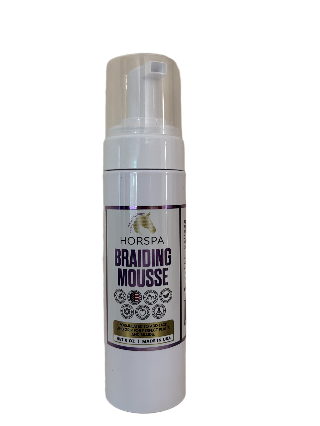 Braiding Mousse  6 oz white bottle
