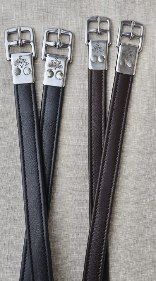 KL Select Black Oak Calf Lined Leathers - 1" Black