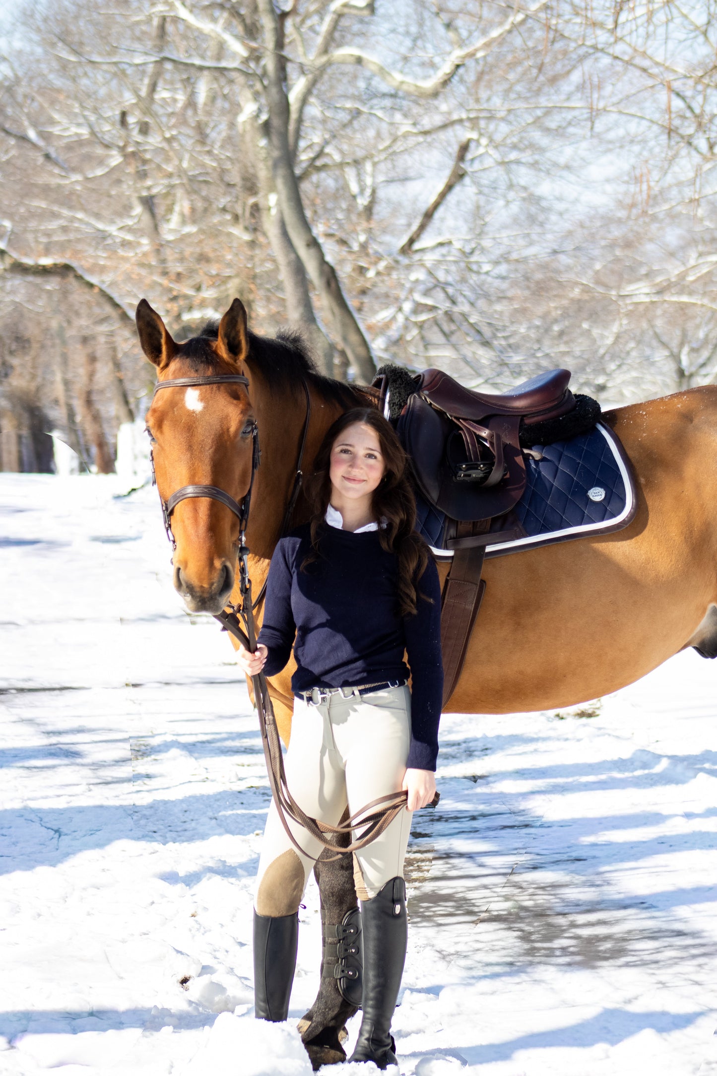 Jump Saddle Pad | Navy - Riders Choice Supply Co