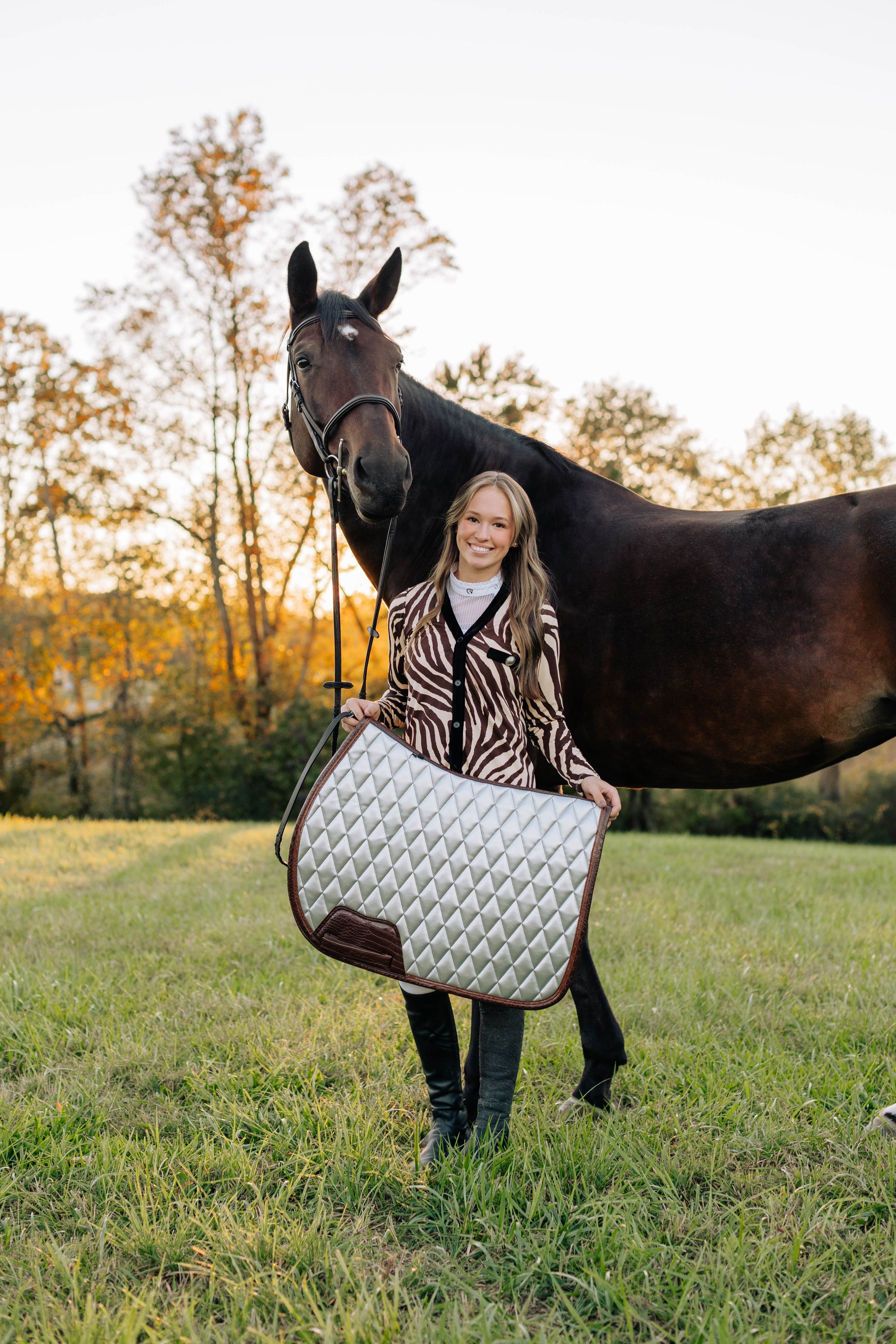 Jump Saddle Pad | Chrome - Riders Choice Supply Co