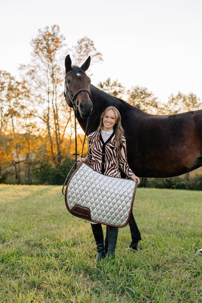 Jump Saddle Pad | Chrome - Riders Choice Supply Co