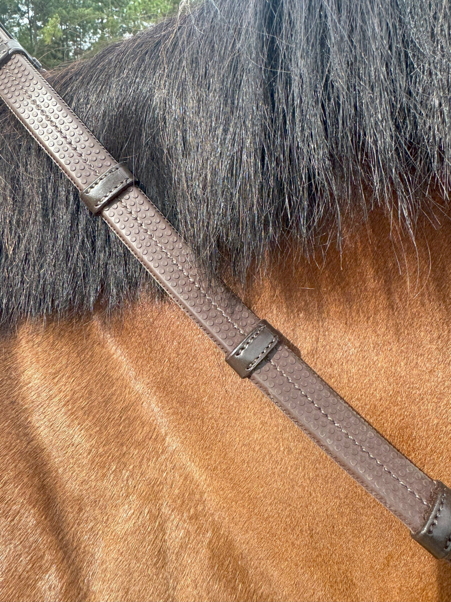 Super Grip Reins -Heavy Rubber Rein for Ultimate Grip- Hand Stops 5" (13cm) Apart - Riders Choice Supply Co