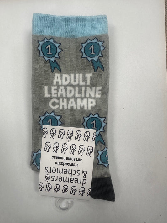 Dreamers & Schemers Adult Leadline Champion Knit Crew Socks Womens 5-11 - Riders Choice Supply Co