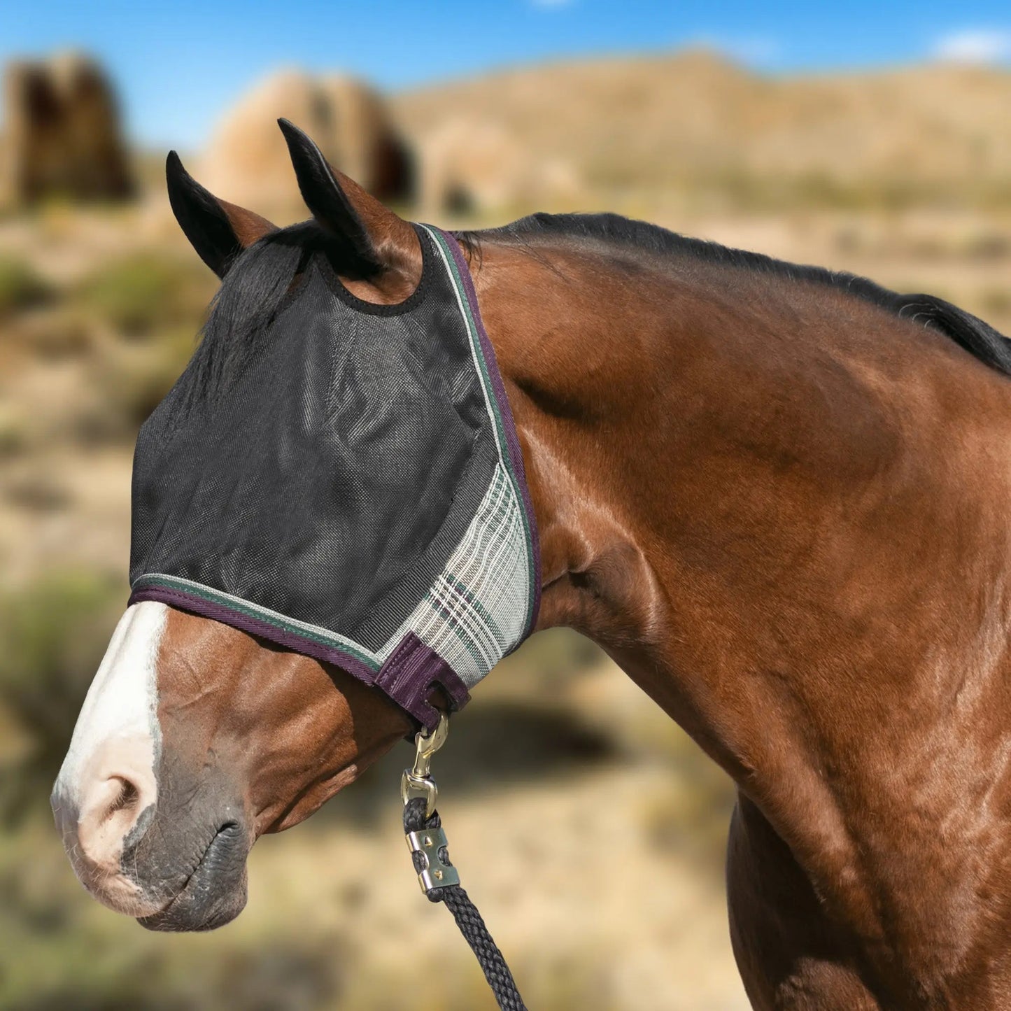 UViator CatchMask Fly Mask with 90% UV Protection - Roomy Fit - Riders Choice Supply Co