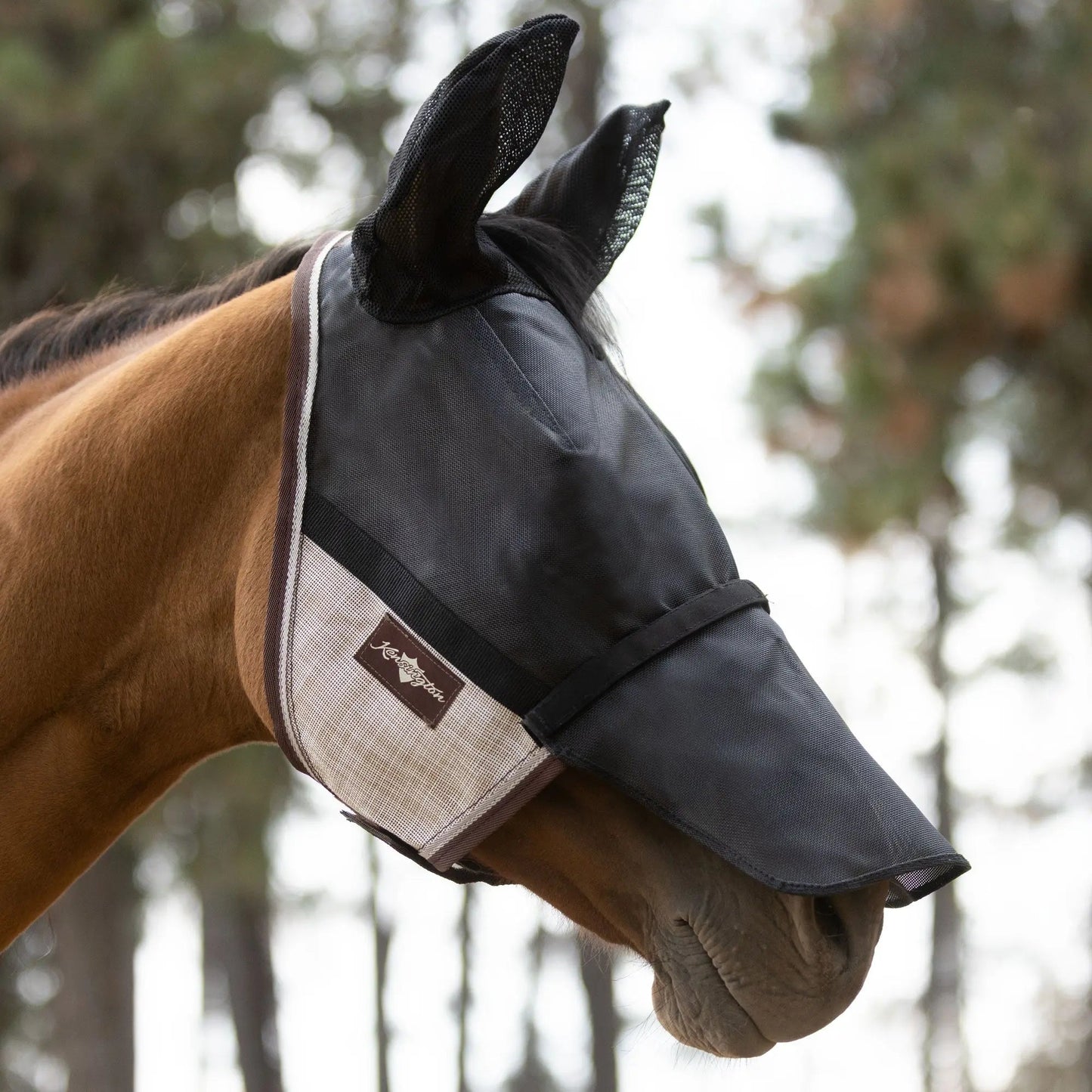 UViator CatchMask Fly Mask with Long Nose, Ears & 90% UV Protection - Riders Choice Supply Co