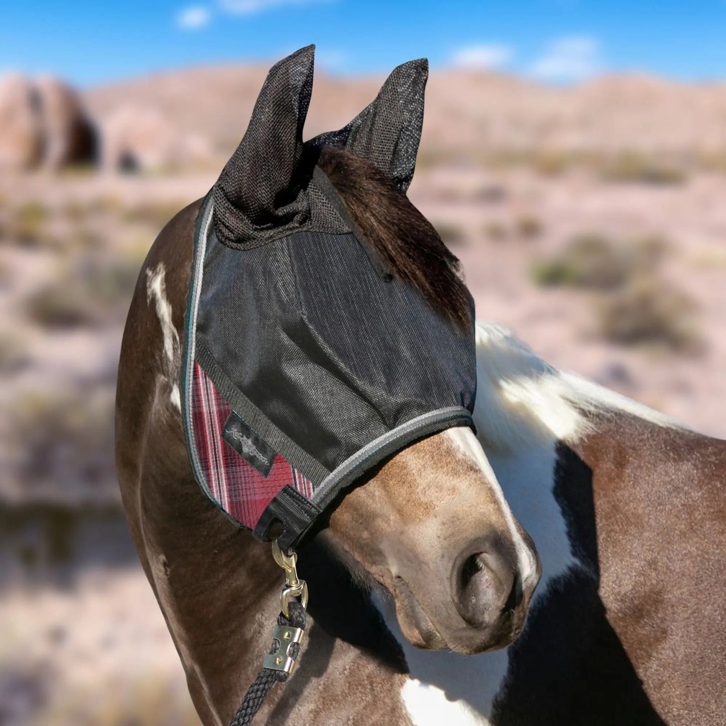 UViator CatchMask Fly Mask with Ears & 90% UV Protection - Riders Choice Supply Co