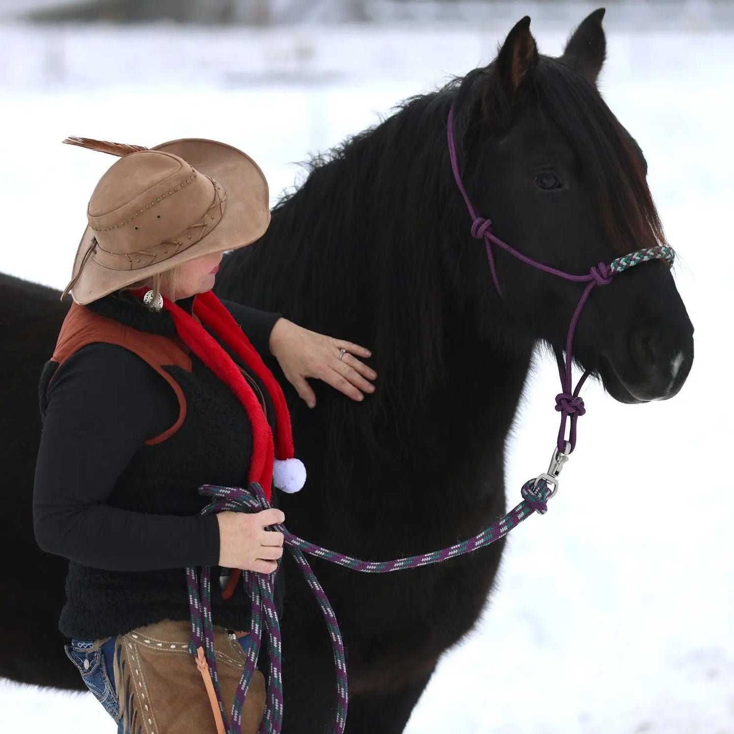 Clinician Training Rope Halter with Braided Nose - Riders Choice Supply Co