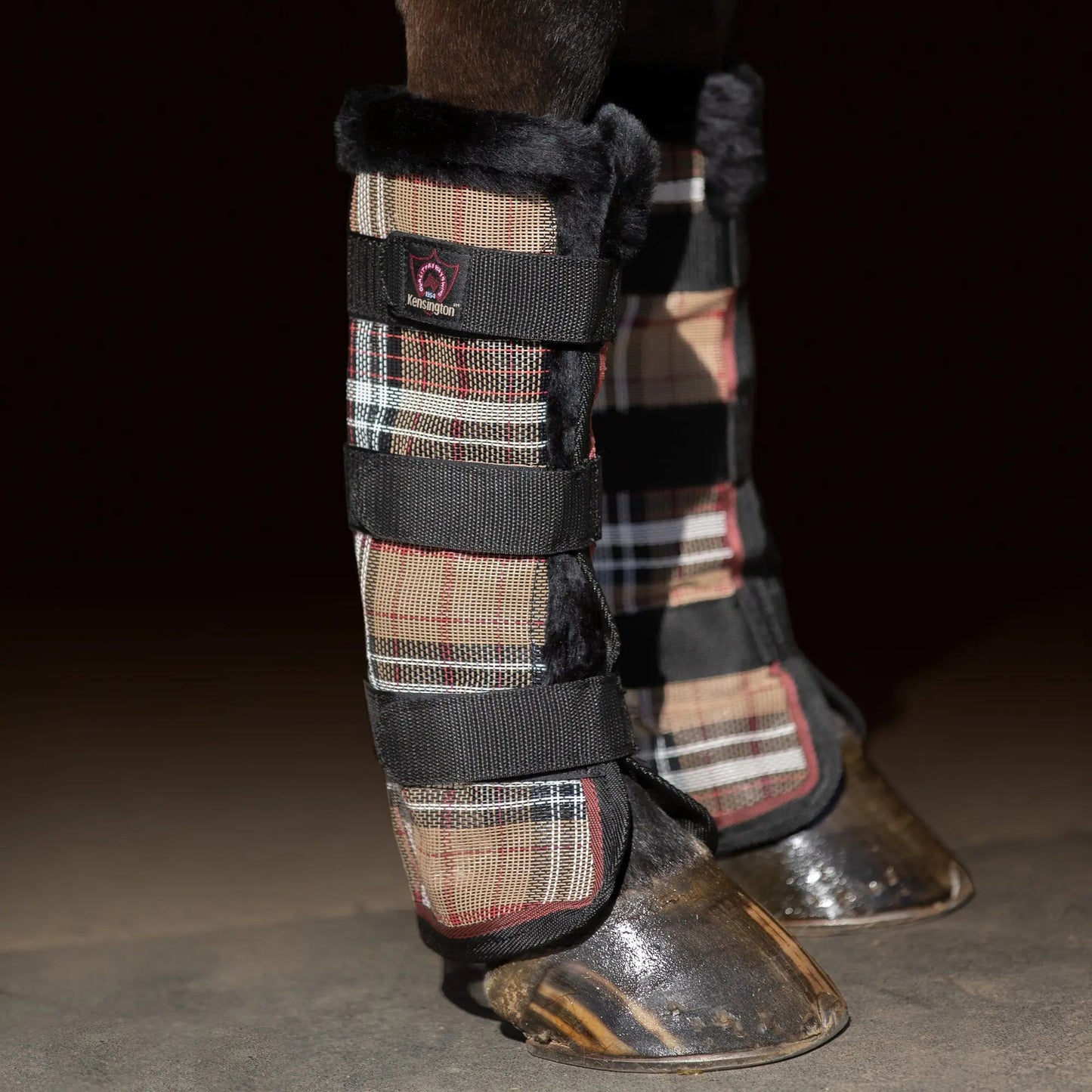Horse Fly Boots with Fleece Trim - Set of 2 - 73% UV + Fly Protection - Riders Choice Supply Co
