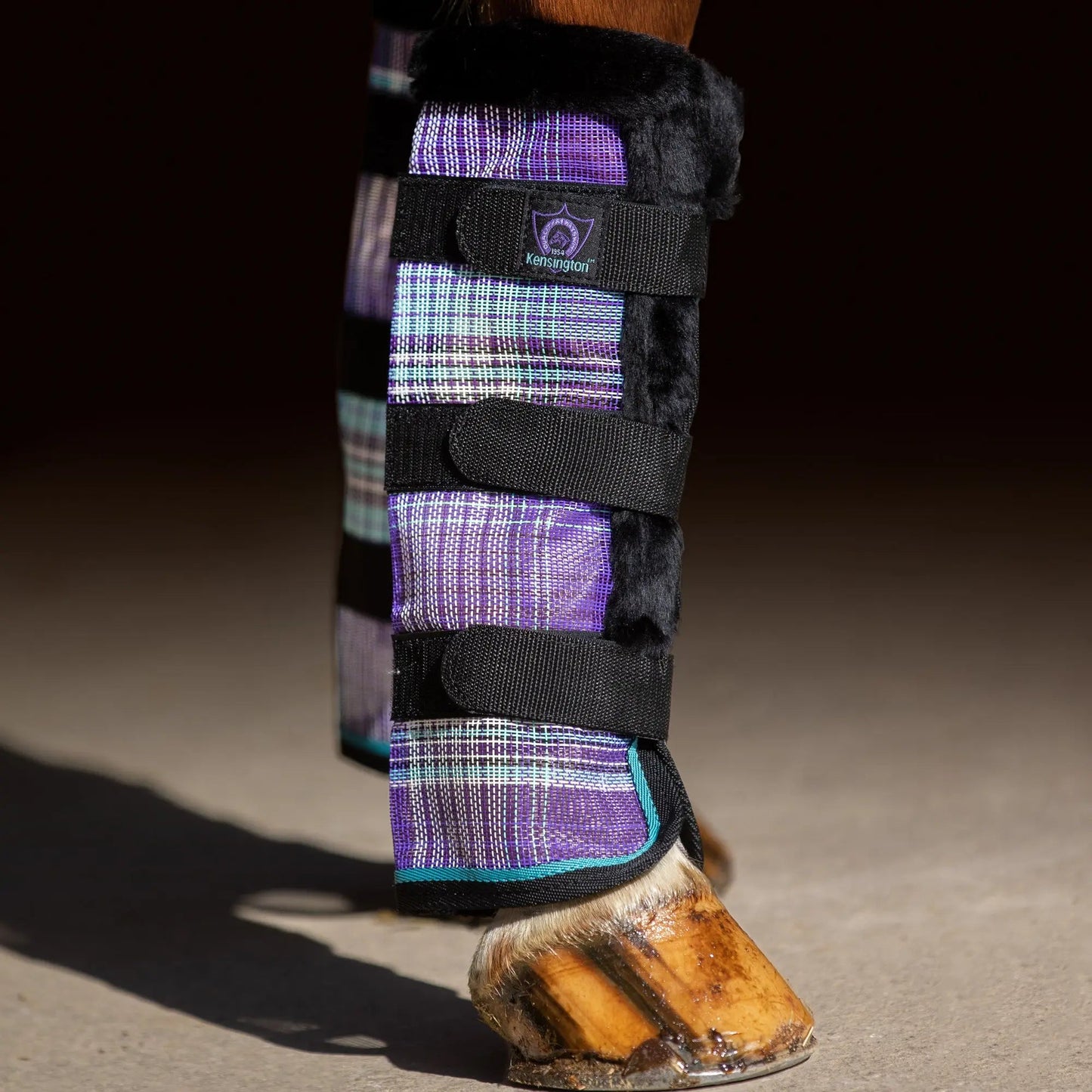 Horse Fly Boots with Fleece Trim - Set of 2 - 73% UV + Fly Protection - Riders Choice Supply Co