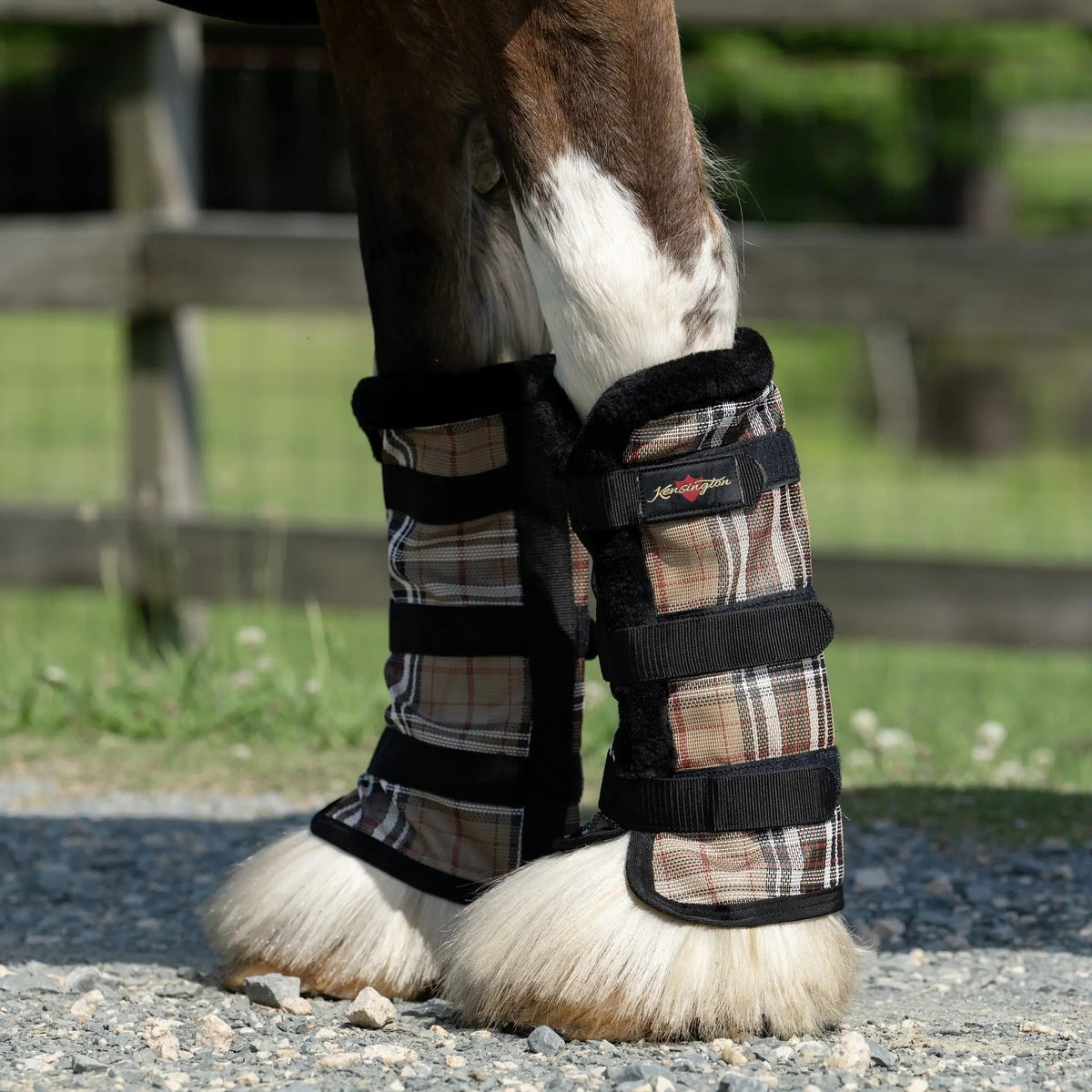 Draft Fly Boots with Fleece Trim - Set of 2 - 73% UV + Fly Protection - Riders Choice Supply Co
