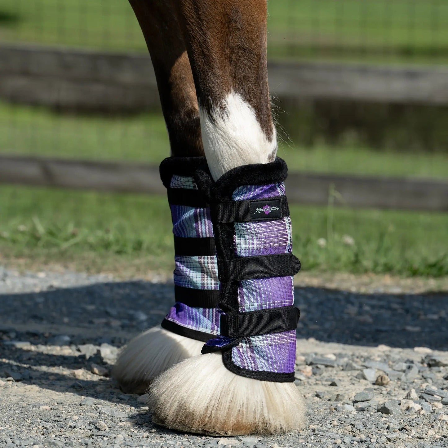 Draft Fly Boots with Fleece Trim - Set of 2 - 73% UV + Fly Protection - Riders Choice Supply Co