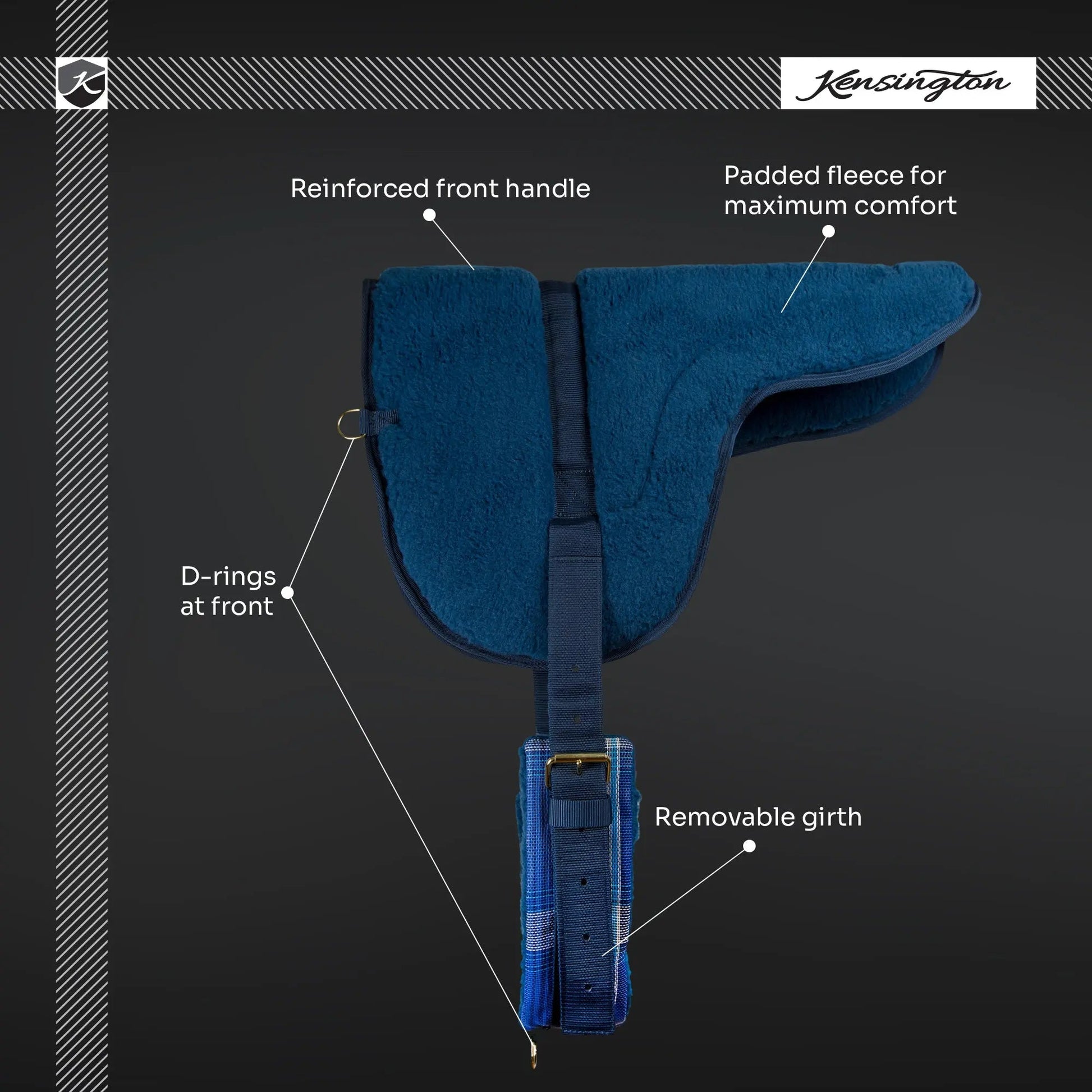 Plush Fleece Bareback Pad - Comfort for Horse & Human - Riders Choice Supply Co