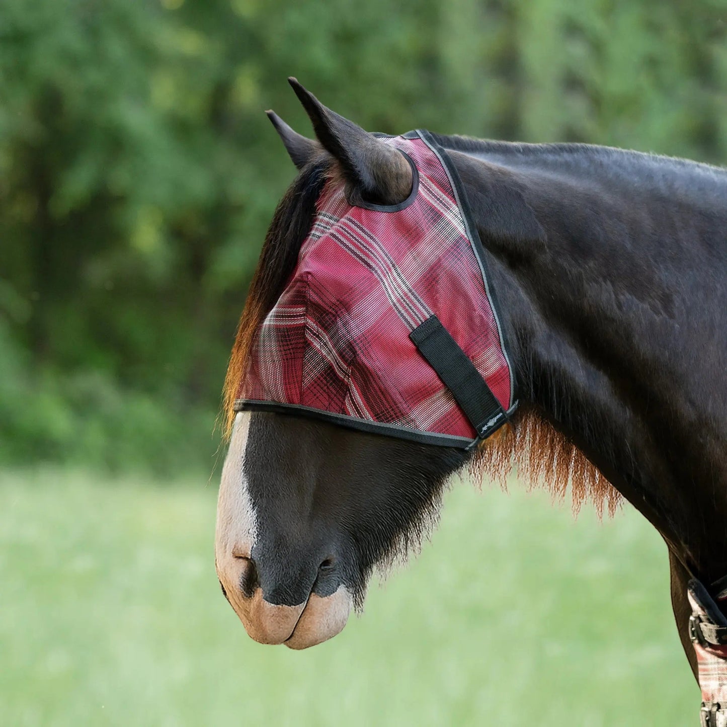 Draft Horse Fly Mask with 73% UV Protection - Riders Choice Supply Co