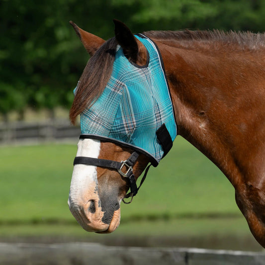 Draft Horse Fly Mask with 73% UV Protection - Riders Choice Supply Co