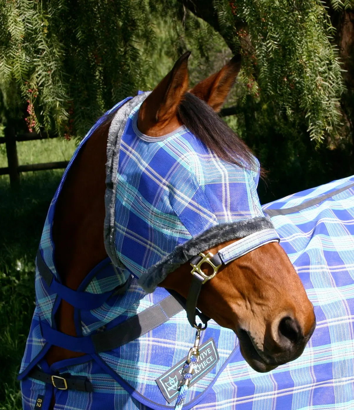 Fly Mask with Fleece Trim & 73% UV Protection - Open Top Design - Riders Choice Supply Co