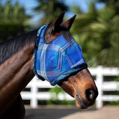 Fly Mask with Fleece Trim & 73% UV Protection - Open Top Design - Riders Choice Supply Co