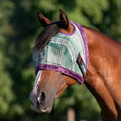 Fly Mask with Fleece Trim & 73% UV Protection - Open Top Design - Riders Choice Supply Co