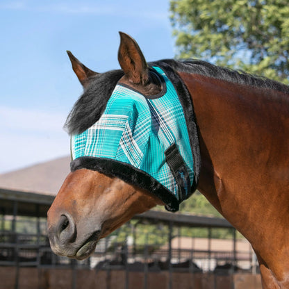 Fly Mask with Fleece Trim & 73% UV Protection - Open Top Design - Riders Choice Supply Co