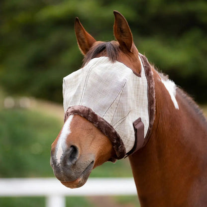 Fly Mask with Fleece Trim & 73% UV Protection - Open Top Design - Riders Choice Supply Co