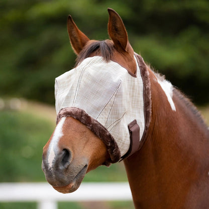 Fly Mask with Fleece Trim & 73% UV Protection - Open Top Design - Riders Choice Supply Co