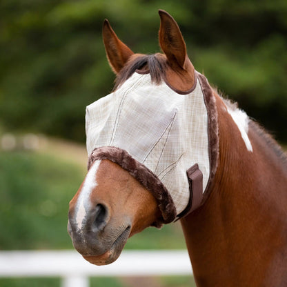 Fly Mask with Fleece Trim & 73% UV Protection - Riders Choice Supply Co