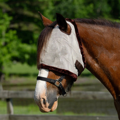 Draft Horse Fly Mask with Fleece Trim & 73% UV Protection - Riders Choice Supply Co
