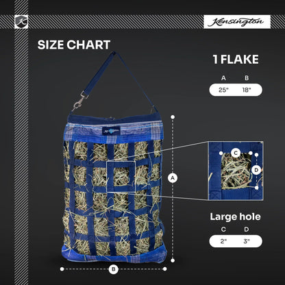 Slow Feed Hay Bag with Easy Load Rim - 1 Flake Capacity - Riders Choice Supply Co