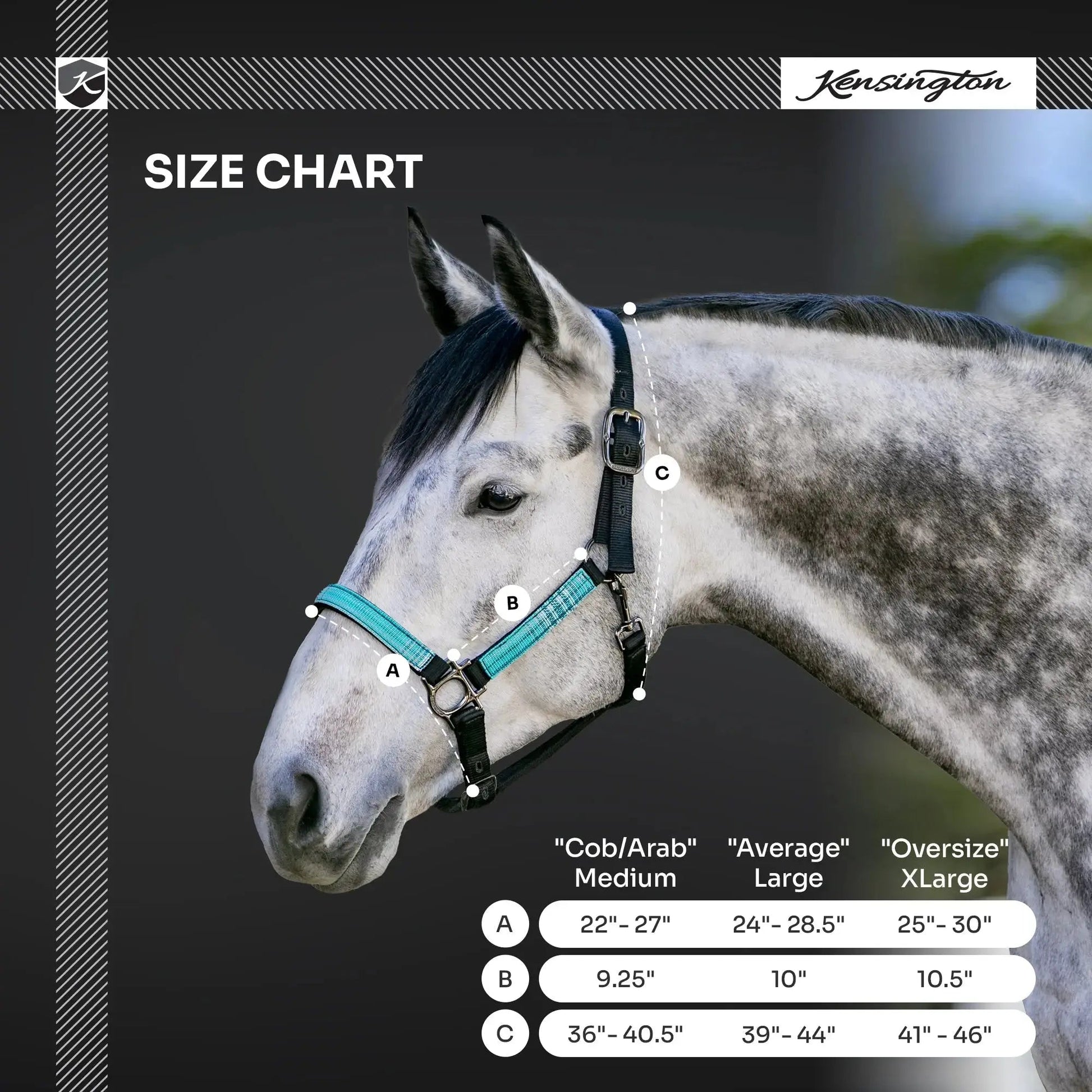 Reflective Nylon Halter with Textliene - Riders Choice Supply Co