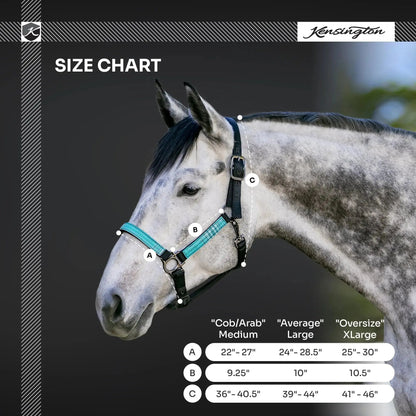 Reflective Nylon Halter with Textliene - Riders Choice Supply Co