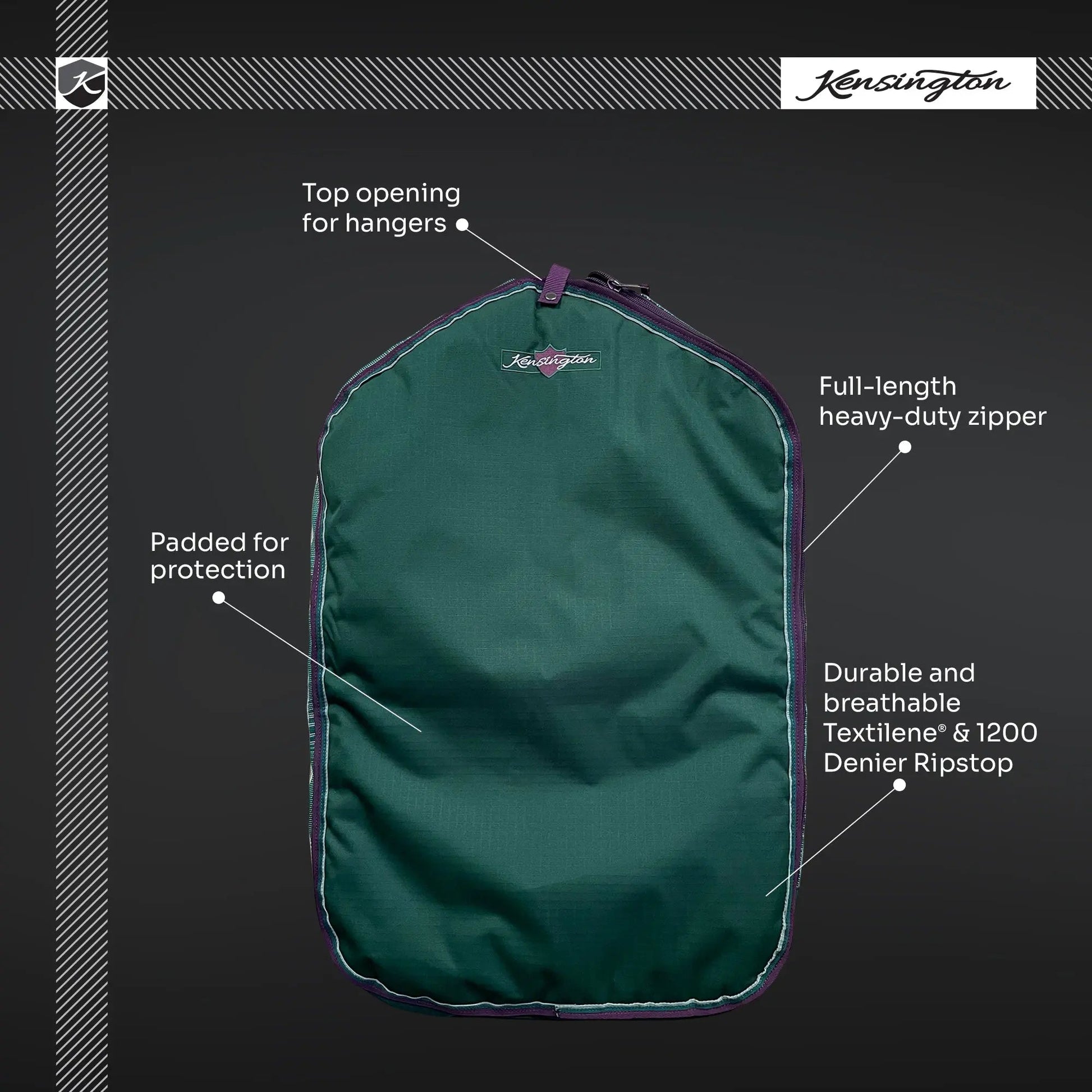 Padded Hanging Garment Bag - Riders Choice Supply Co