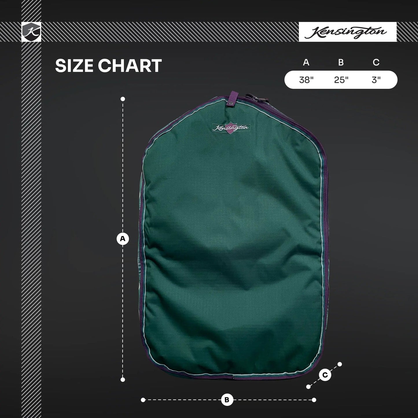 Padded Hanging Garment Bag - Riders Choice Supply Co