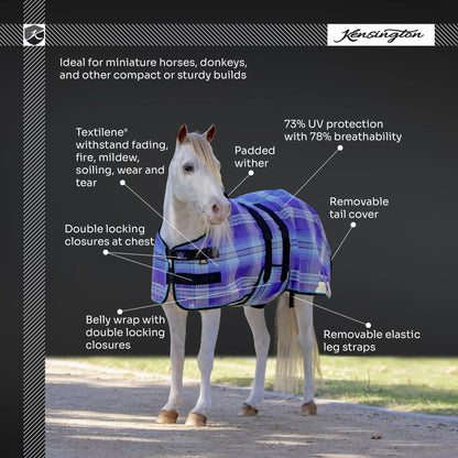 Mini Protective Fly Sheet with Belly Band - 73% UV Protection - Riders Choice Supply Co